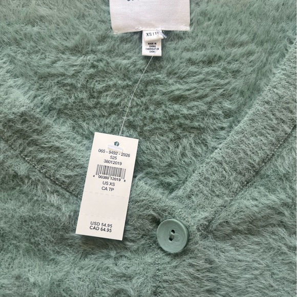 NEW Aerie Fuzzy Cropped Cardigan - Picture 2 of 3